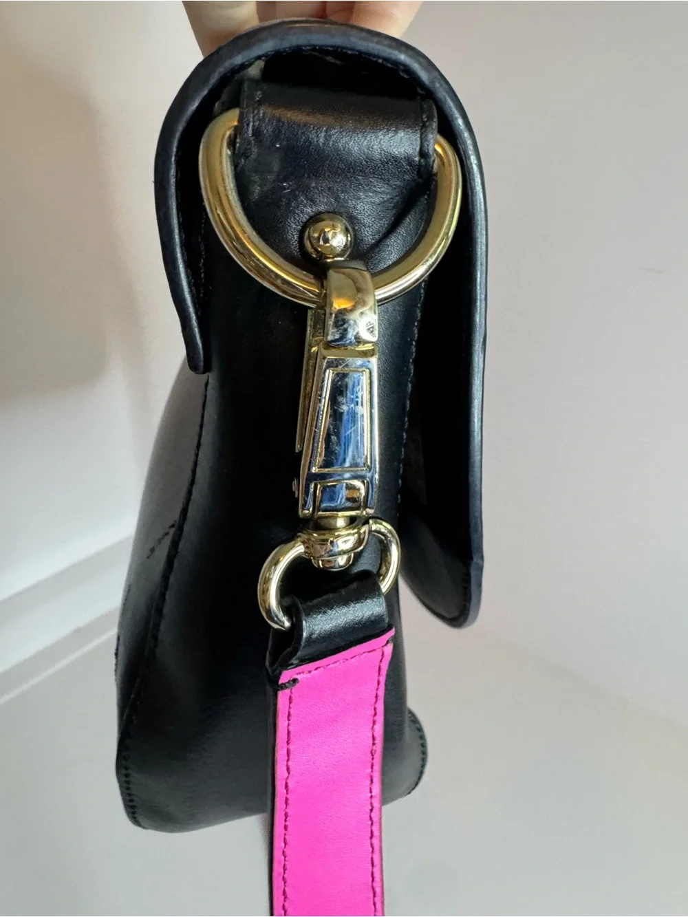 #341 Kate Spade Doreen Bond Street Leather Logo Flap Closure Crossbody Bag